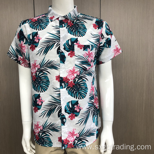 Printed 100% polyester holiday shirt